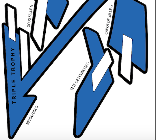 TRIUMPH Stickers de Jantes  MOTO 2