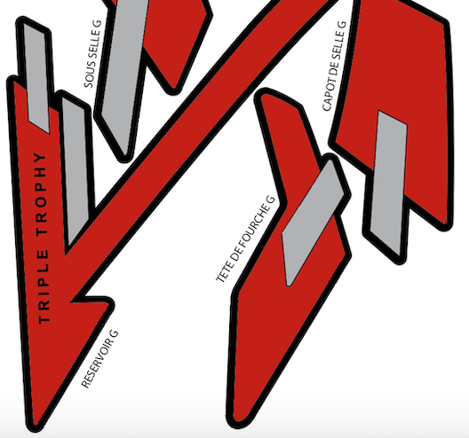 TRIUMPH Stickers de Jantes  MOTO 2