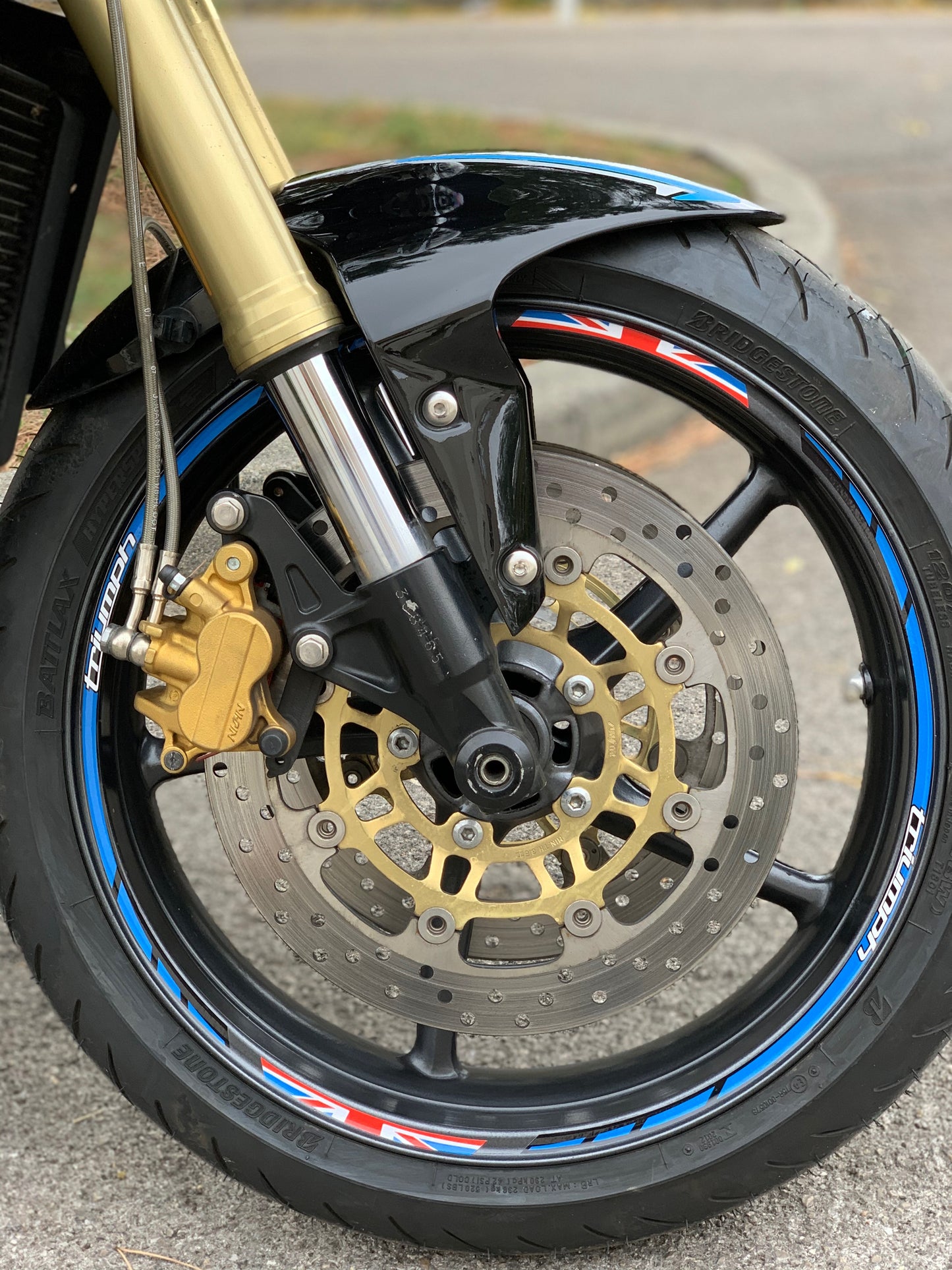 Stickers de jantes TRIUMPH