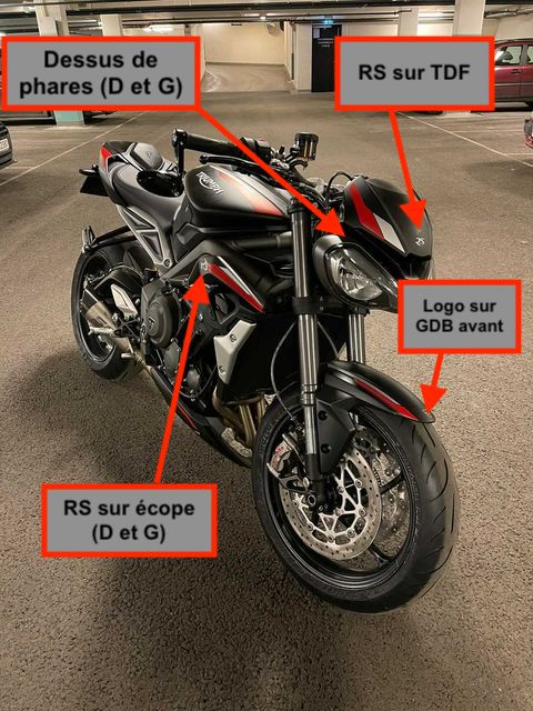 TRIUMPH STREET TRIPLE RS 2020 (accessoires)