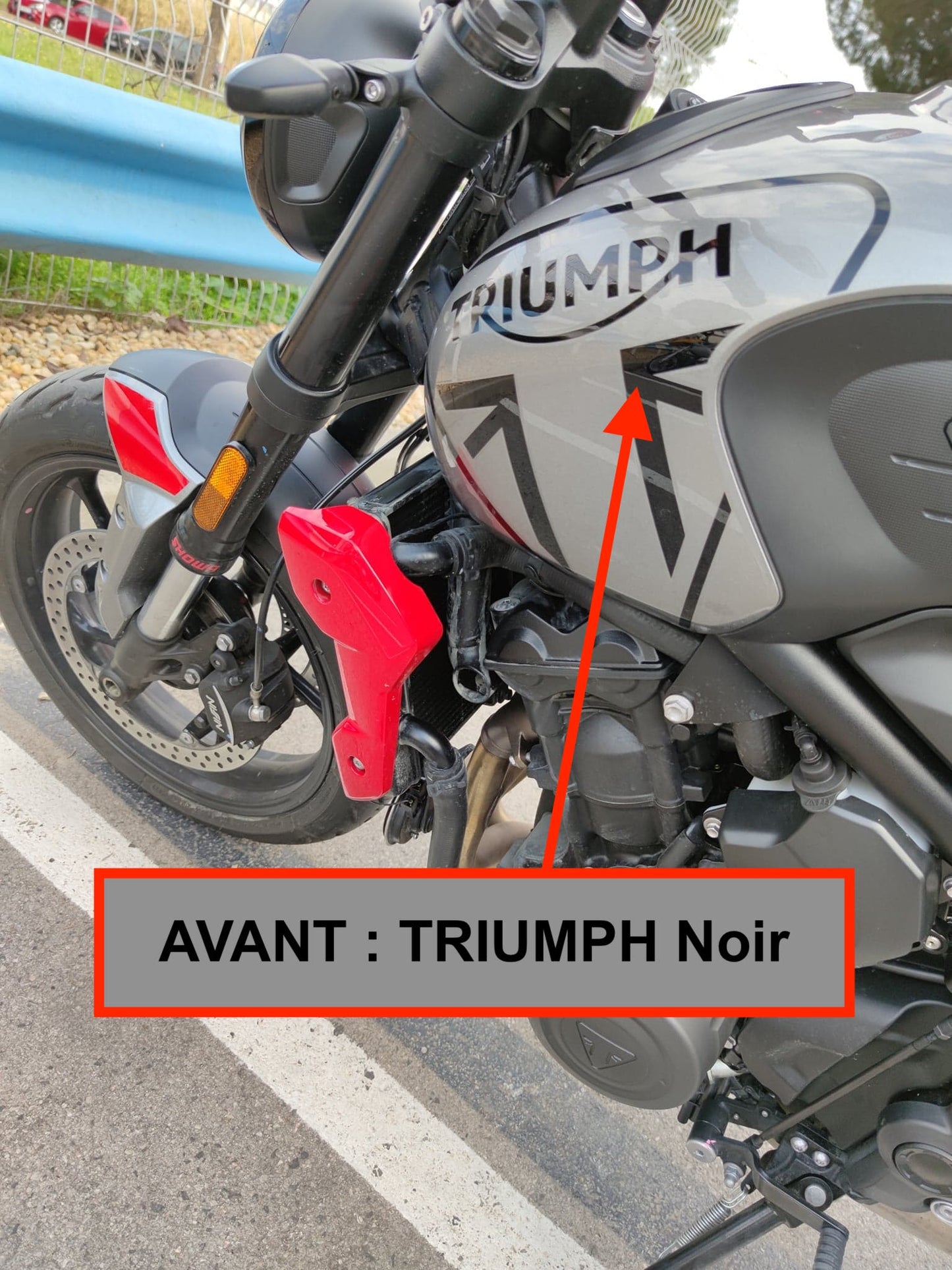 TRIUMPH TRIDENT 660 (2021+) : LOGO Réservoir