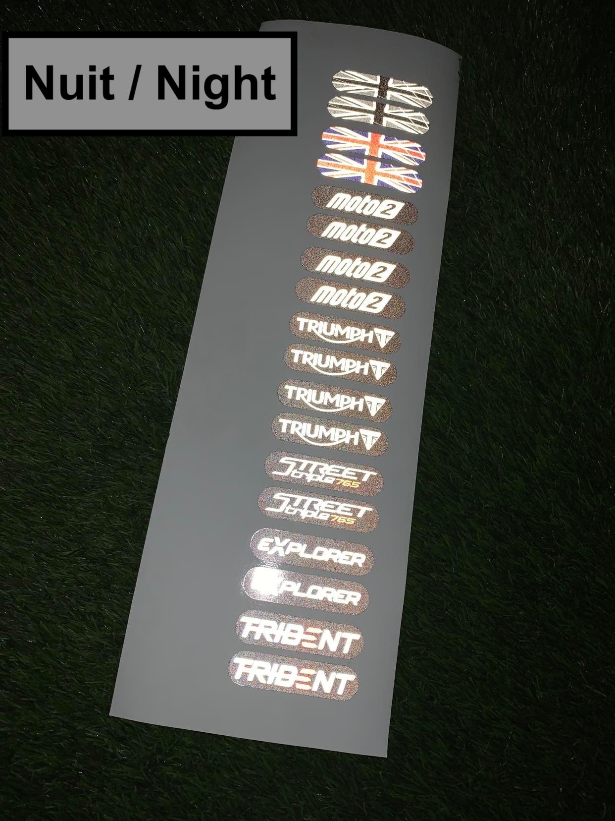 Stickers (x2) pour Catadioptres TRIUMPH