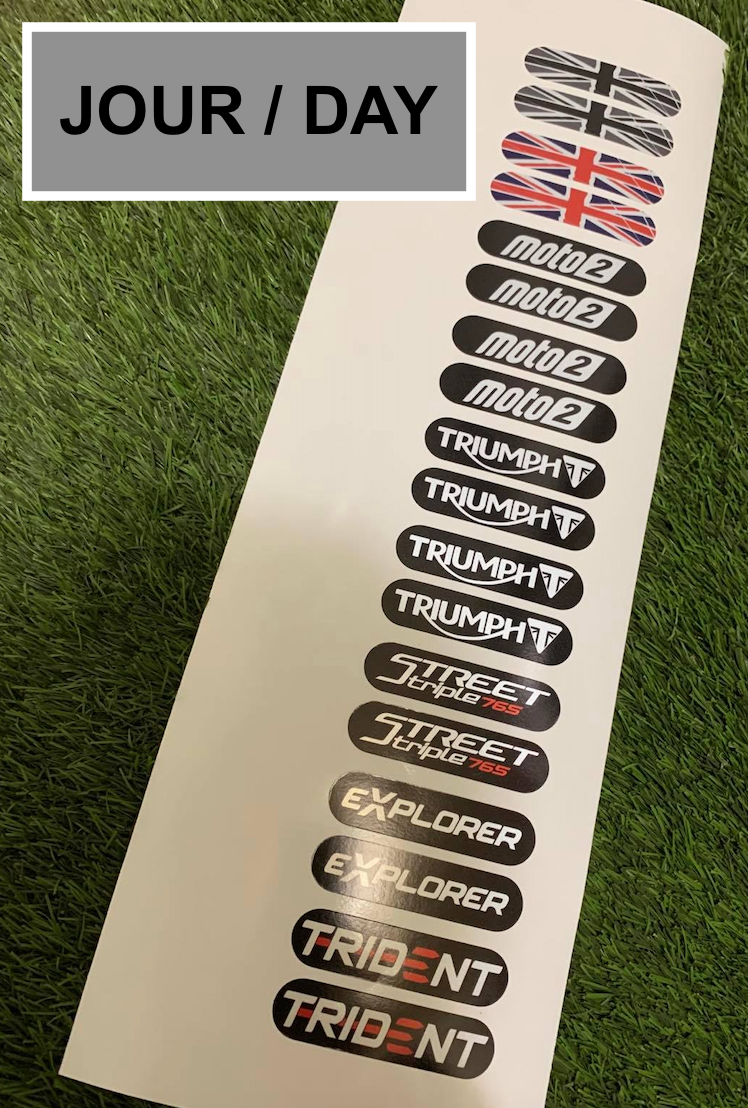 Stickers (x2) pour Catadioptres TRIUMPH