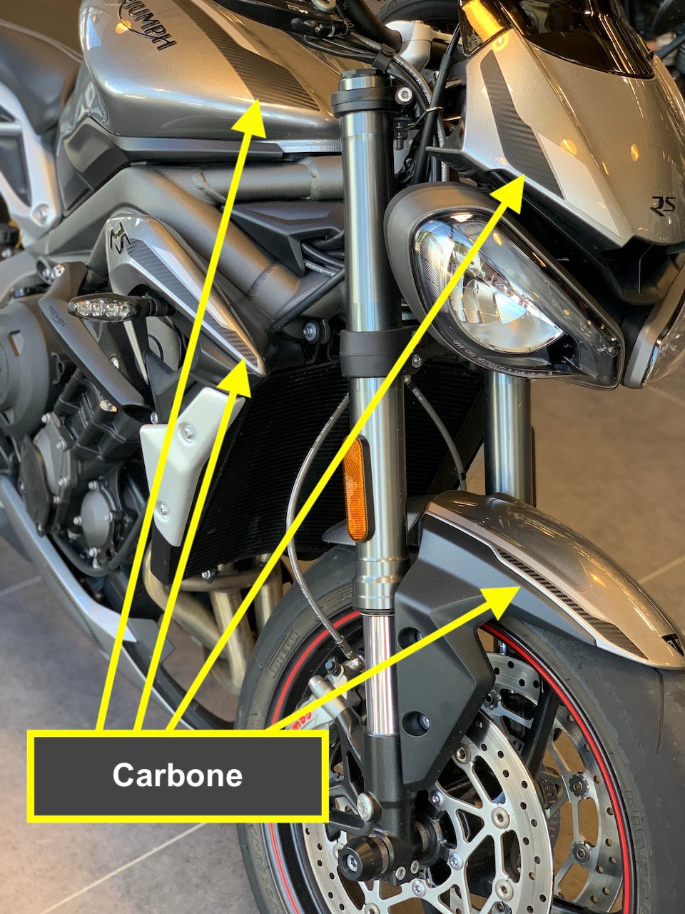 TRIUMPH STREET TRIPLE RS 2020 +  (couleur n°1)