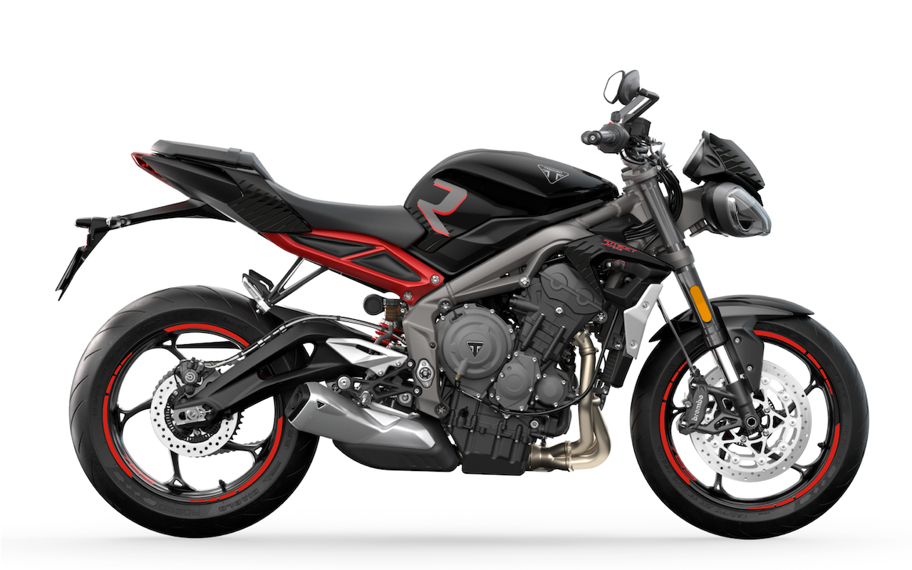 TRIUMPH STREET TRIPLE R - 2022 (avec les hachures)