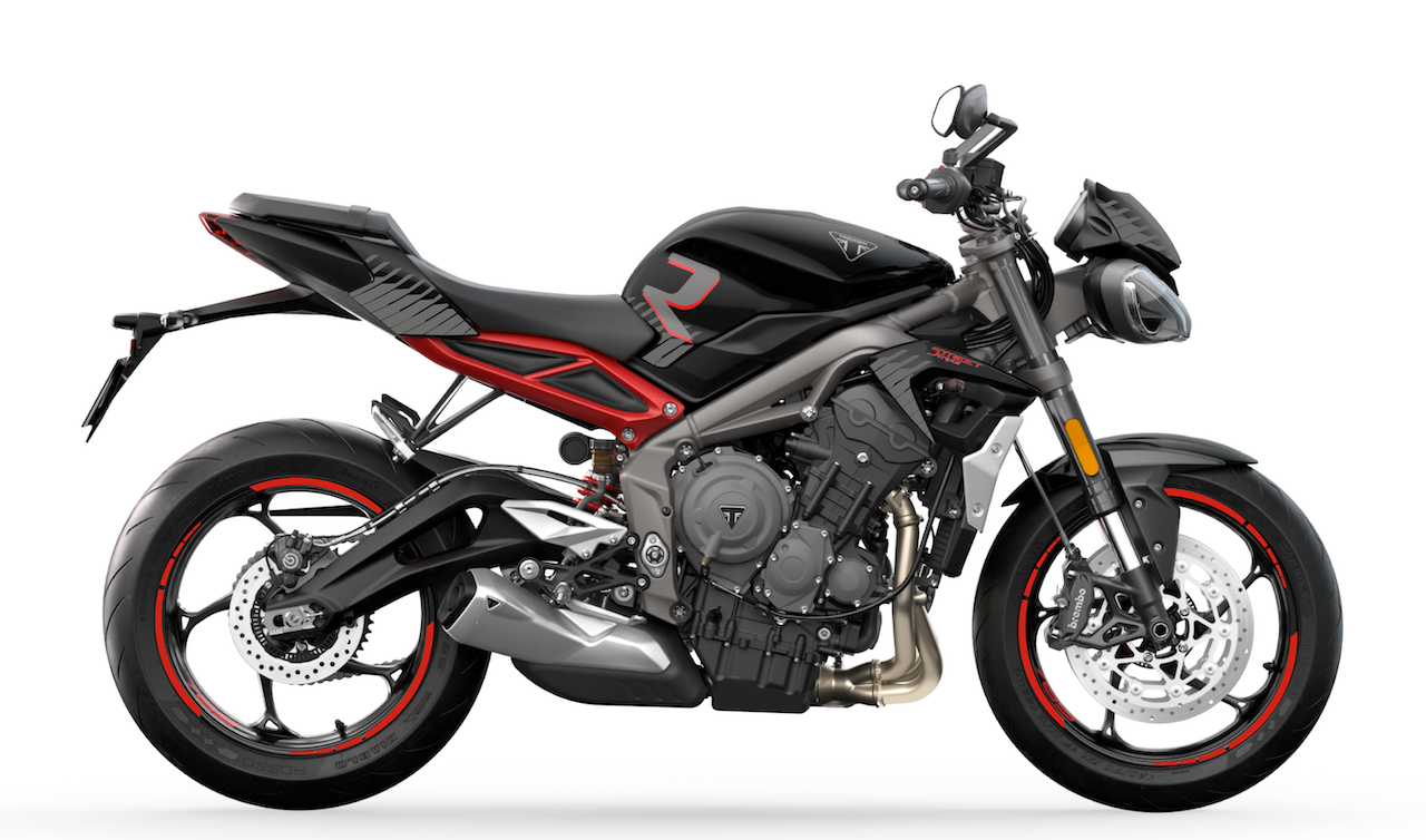 TRIUMPH STREET TRIPLE R - 2022 (avec les hachures)