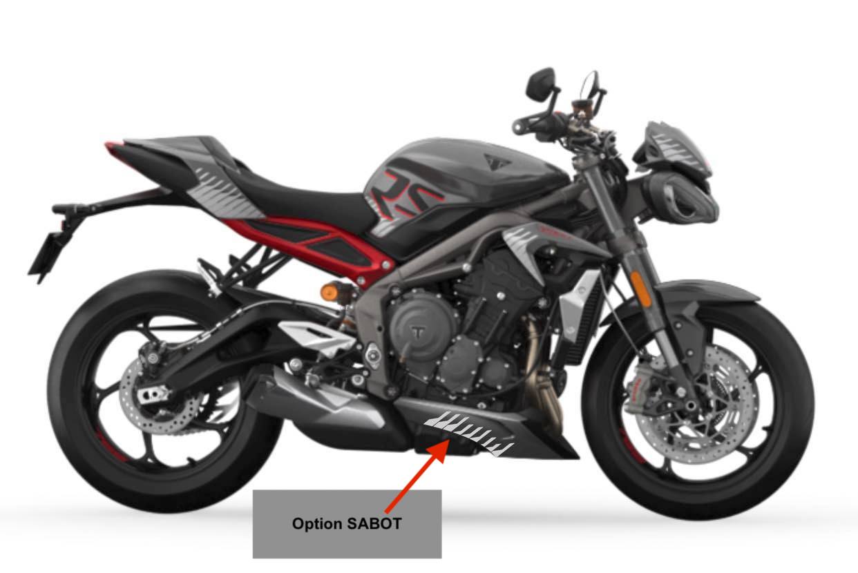 TRIUMPH STREET TRIPLE R - 2022 (avec les hachures)