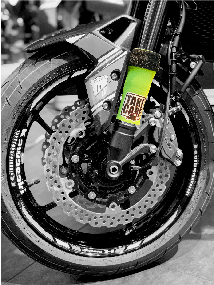 Cadre de fourche avant CNC Keenso, fourche en aluminium de protection  contre les chocs de roue, protection contre les chutes de moto scooter
